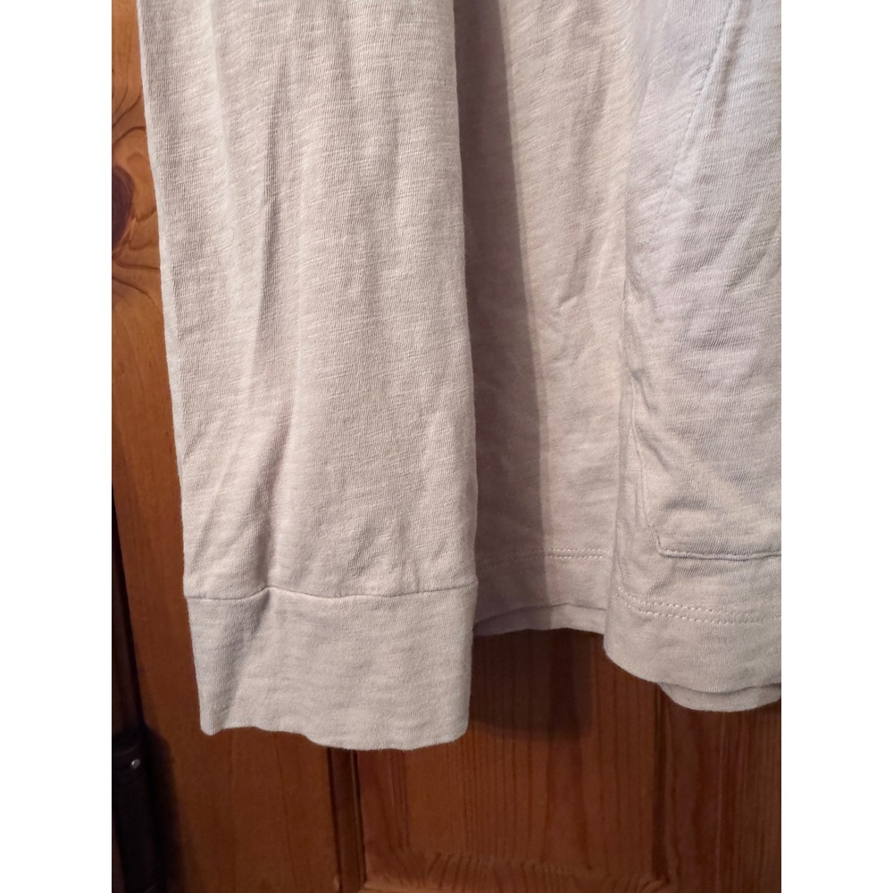 Theory Layer Hoodie XL Oatmeal Slub Cotton Pullover Minimalist Haritage Comfort - Picture 3 of 7